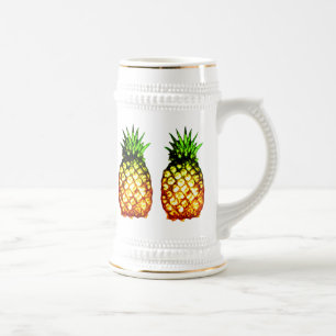 Chope À Bière Cinq ananas peu précis