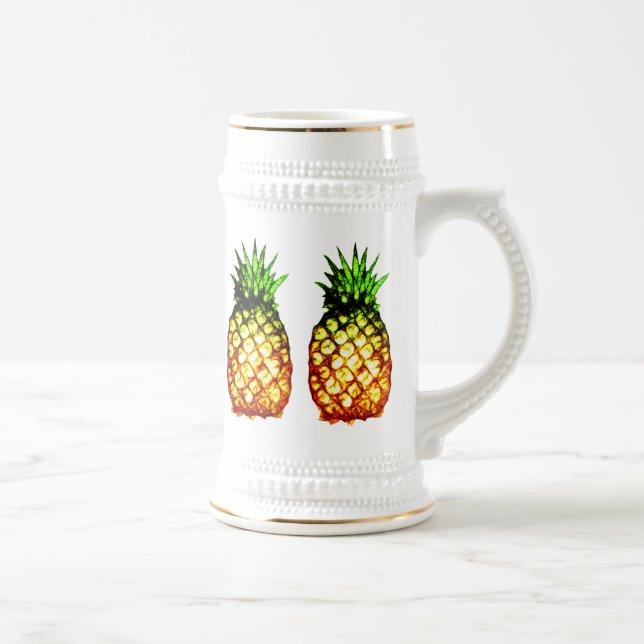 Chope À Bière Cinq ananas peu précis (Droite)