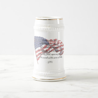 Chope À Bière Citation Stein de KRW JFK