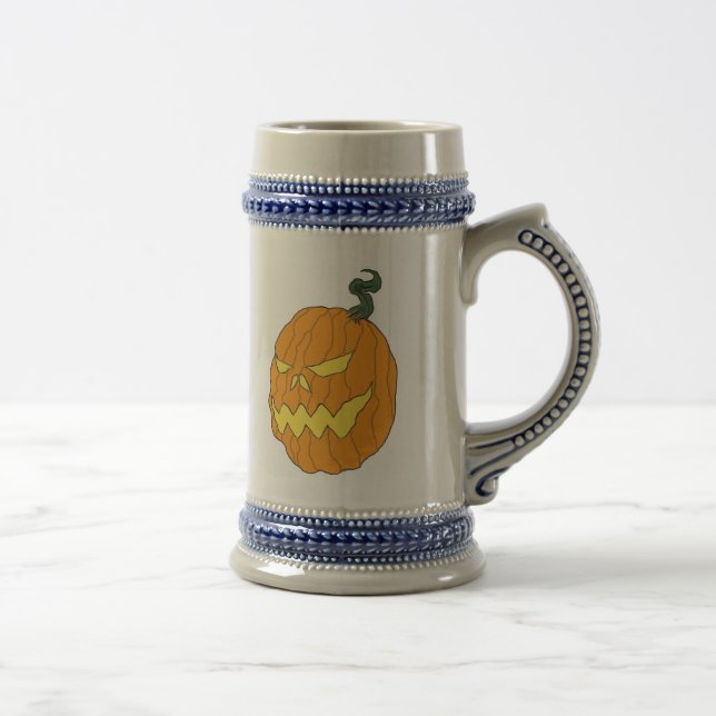 Chope À Bière Citrouille de Halloween buvant Stein (Droite)