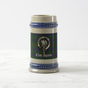 Chope À Bière Clan écossais Agnew Crest & Tartan Custom