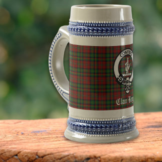 Chope À Bière Clan écossais Boyd Crest Badge & Tartan