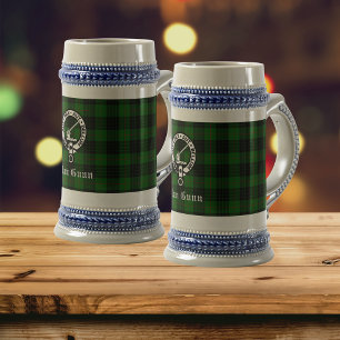 Chope À Bière Clan Gunn Crest Badge & Tartan