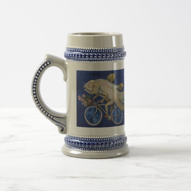 Chope À Bière Coelacanth, BOISSON COMME A FISHON une BICYCLETTE (Gauche)