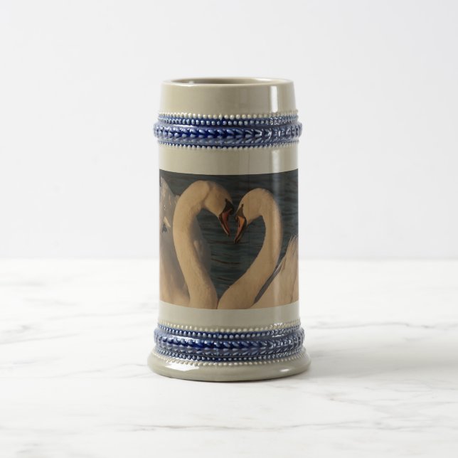 Chope À Bière Coeur des cygnes 22 oz Stein (Centre)