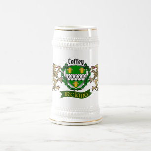 Chope À Bière Coffey/O'Coffey Bouclier irlandais personnalisé