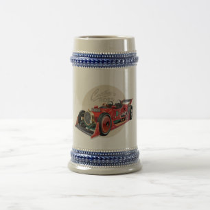 Chope À Bière Concept de voiture de course retro personnalisé