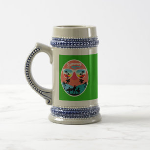 Chope À Bière Conception d'été vintage-68265