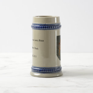 Chope À Bière Conception médiévale de lion de bouclier en mét