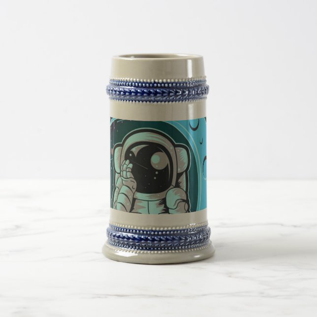 Chope À Bière couleur pleine astronaute (Centre)