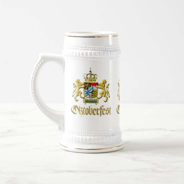 Chope À Bière Coupe à bière Oktoberfest Crest Bavière (Gauche)