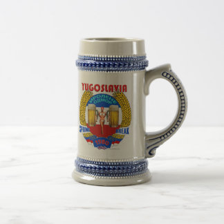 Chope À Bière Coupure de ressort de la Yougoslavie Stein 1980
