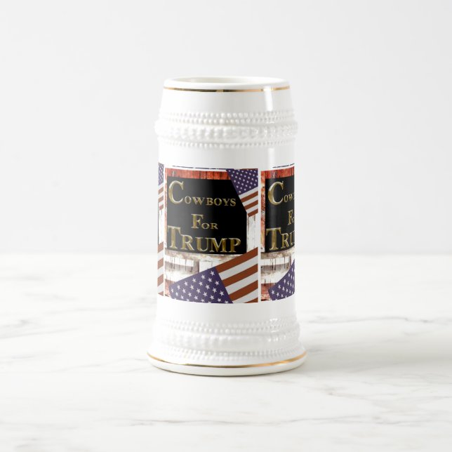 CHOPE À BIÈRE COWBOTS POUR TRUMP (Centre)