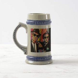 Chope À Bière Cravate Pop Art Blues Brothers Cadeau pour la Fête