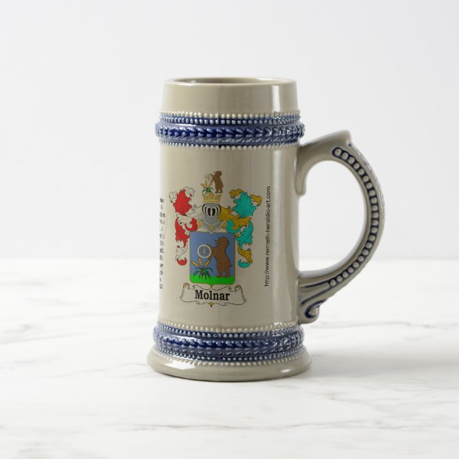 Chope À Bière Crête Stein de famille de Molnar (Droite)