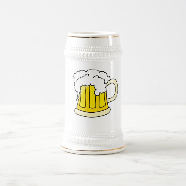Chope À Bière Cruche de bière avec la bière (Centre)