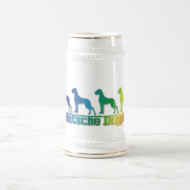 Chope À Bière Cruche Dogues Allemands (Centre)