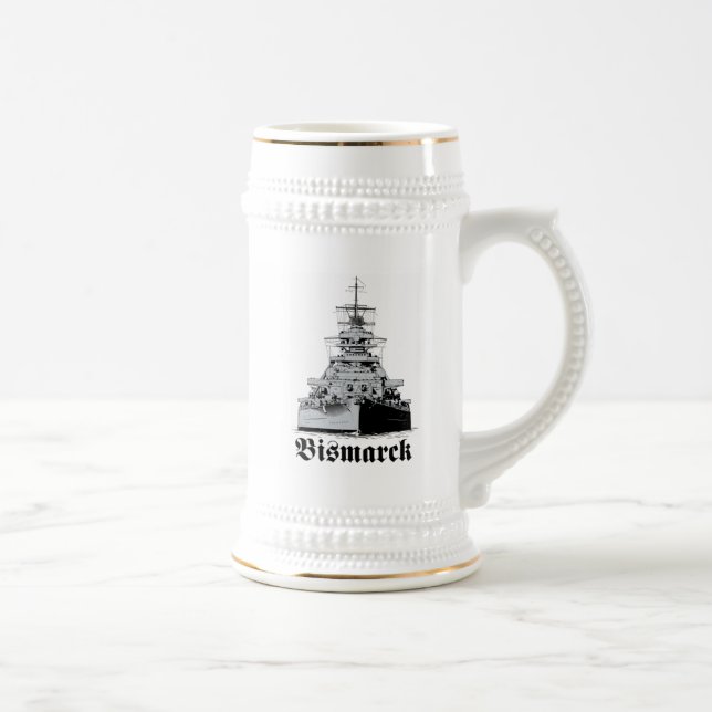 Chope À Bière Cuirassé Bismarck Stein (Droite)