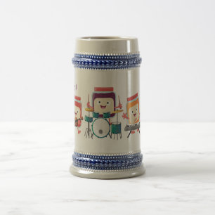 Chope À Bière Cute confiture session dessin animé musicien humou