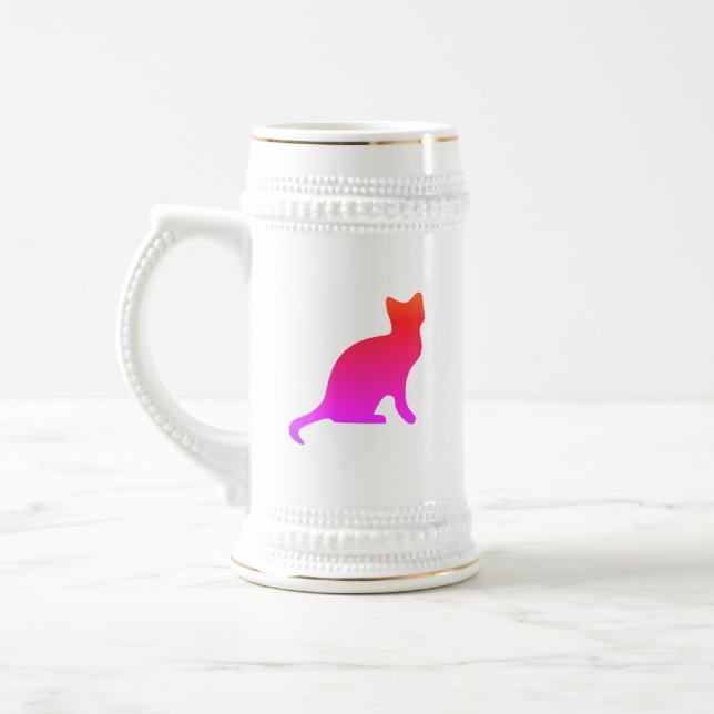 Chope À Bière Cute ombre cat (Gauche)