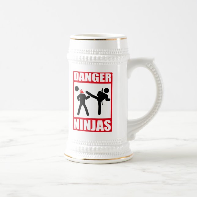 Chope À Bière Danger Ninjas (Droite)