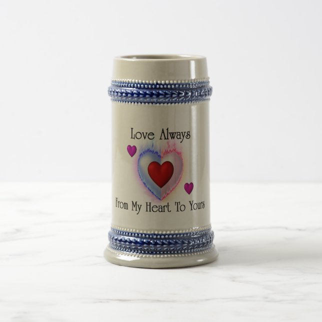 Chope À Bière De Mon Coeur À Votre Stein 18oz (Centre)