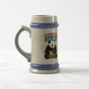 Chope À Bière Défi de régime de panda drôle Papa Stein