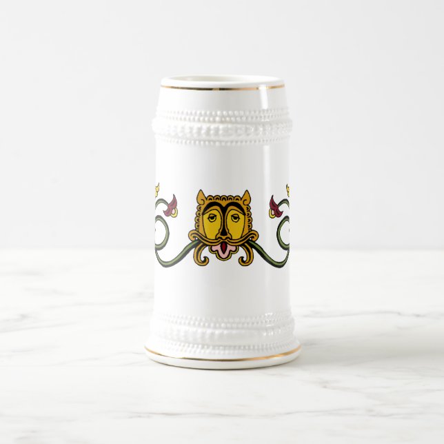 Chope À Bière Design Lion médiéval (Centre)