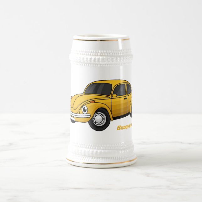 Chope À Bière Dessin animé de voiture classique (Centre)
