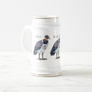 Chope À Bière dessin animé d'oiseau vautour du roi