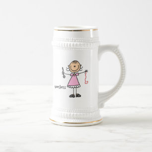 Chope À Bière Dessin de bâton de couturière
