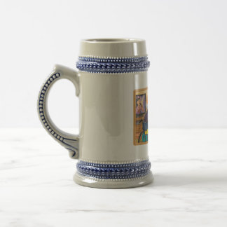 Chope À Bière Dessin drôle de grand-père confondant le miroir av