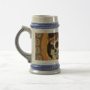 Chope À Bière Dia De Los Muertos Throw Pillow