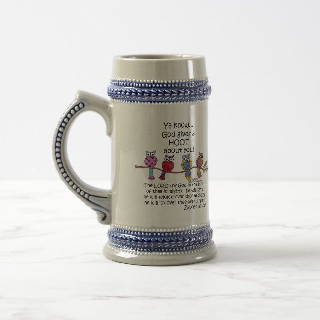 Chope À Bière Dieu donne une chouette (Gauche)