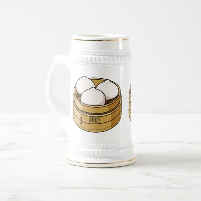 Chope À Bière Dim sum dessin animé (Devant gauche)