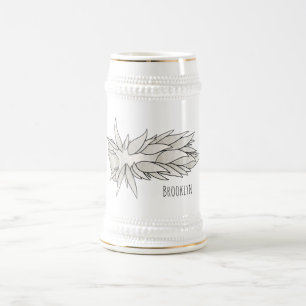 Chope À Bière Dirona albolineata nudibranche dessin animé