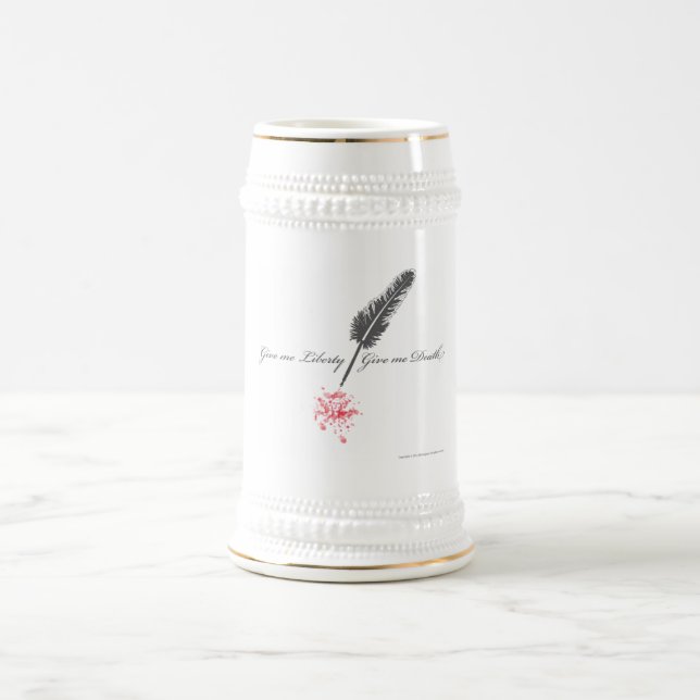 Chope À Bière Donnez-moi la liberté ou donnez-moi la mort (Centre)