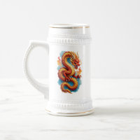 Dragon Rouge Chinois Illustration Fougueuse-67561