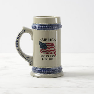 Chope À Bière Drapeau 250 ans d'Amérique