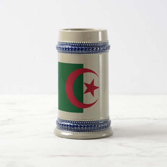 Chope À Bière Drapeau algérien patriotique (Centre)