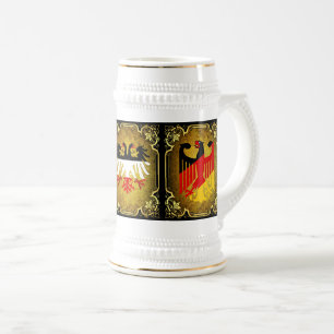 Chope À Bière drapeau allemand, empire/impérial double aigle no