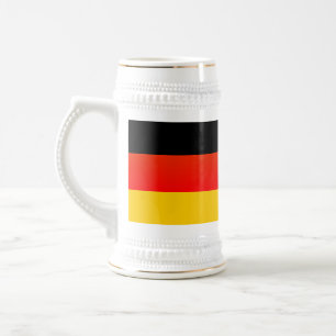 Chope À Bière Drapeau allemand ou Deutsche Flagge