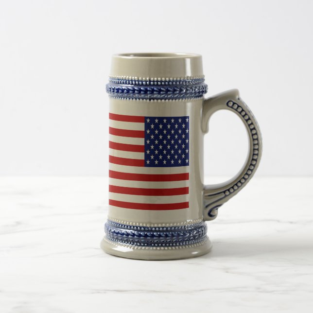 Chope À Bière Drapeau américain classique et Cool patriotique (Droite)