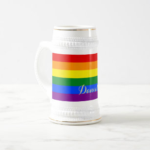 Chope À Bière Drapeau arc-en-ciel couleur Gay pride LGBT Bière S