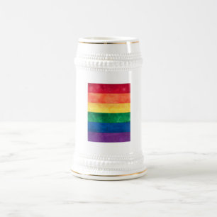 Chope À Bière Drapeau arc-en-ciel gay pride