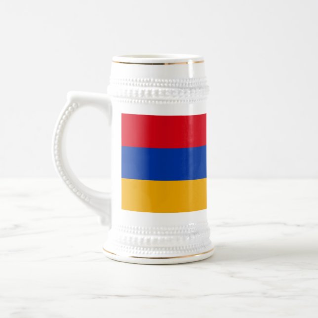 Chope À Bière Drapeau arménien patriotique (Gauche)
