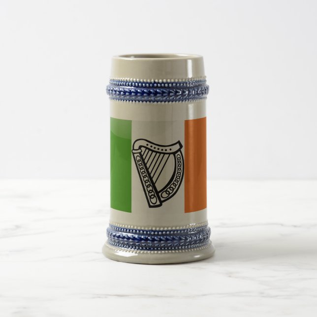Chope À Bière Drapeau brillant irlandais (Centre)