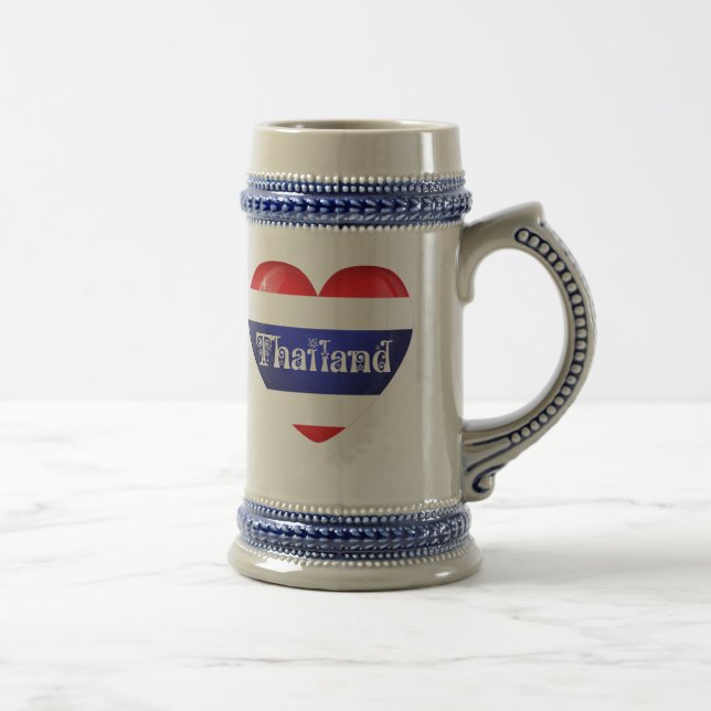 Chope À Bière Drapeau cœur de Thaïlande (Droite)