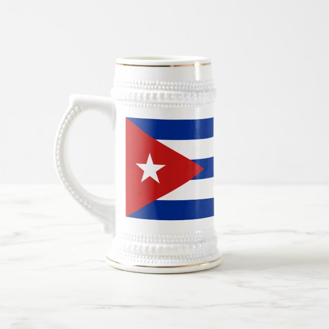 Chope À Bière Drapeau Cuba (Gauche)