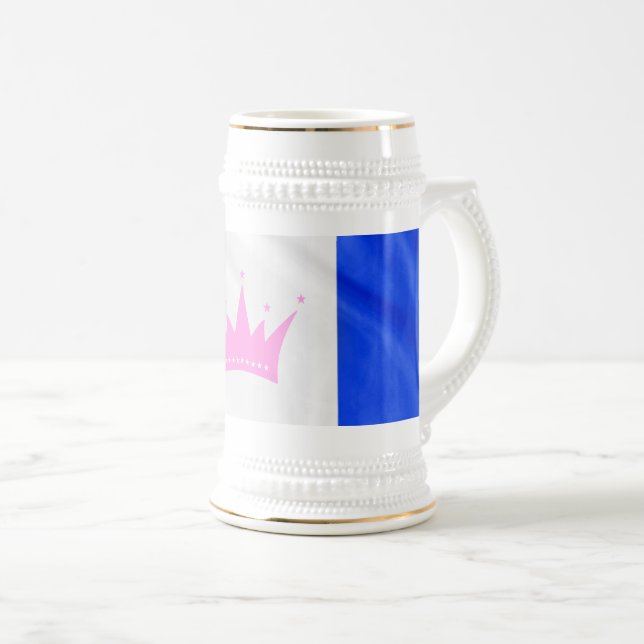 Chope À Bière Drapeau de fierté de la culture drag de SlipperyJo (Devant droit)